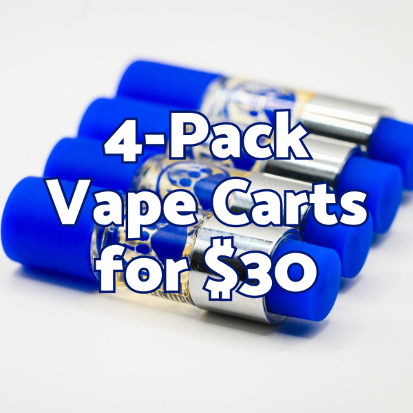 4-Pack THCa Vape Carts for $30